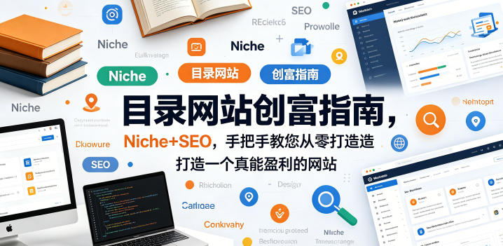 目录网站创富指南,Niche+SEO,手把手教您从零打造打造一个真能盈利的网站【原创双语字幕】-卓越网创