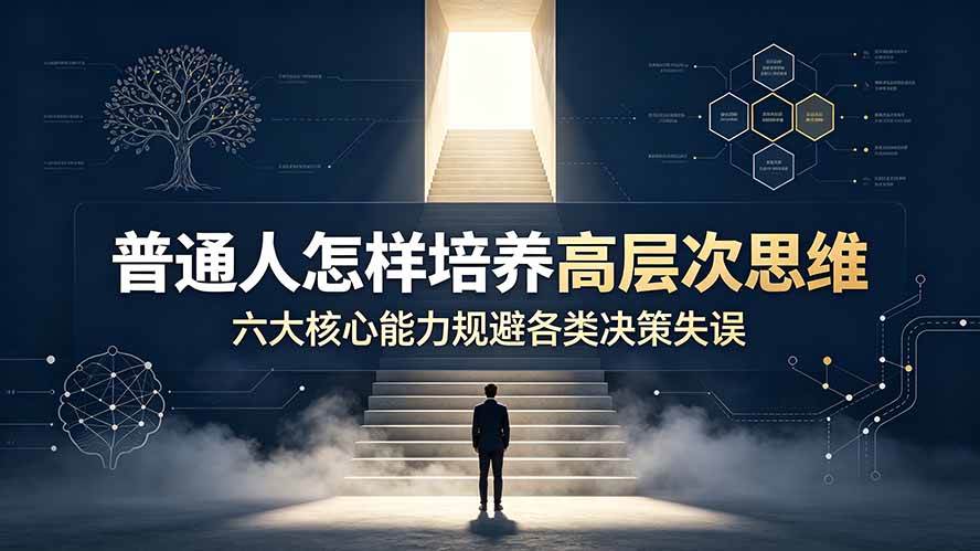 (19479期)付费文章:普通人怎样培养高层次思维,六大核心能力规避各类决策失误 (19479期)付费文章:普通人怎样培养高层次思维,六大核心能力规避各类决策失误