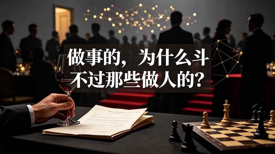 (19414期)付费文章:做事的,为什么斗不过那些做人的? (19414期)付费文章:做事的,为什么斗不过那些做人的?