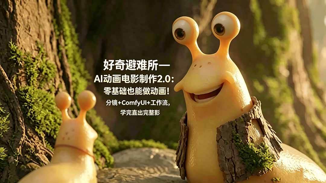 (18924期)好奇避难所—AI动画电影制作2.0:零基础也能做动画!分镜+ComfyUI+工作流,学完直出完整影片 (18924期)好奇避难所—AI动画电影制作2.0:零基础也能做动画!分镜+ComfyUI+工作流,学完直出完整影片