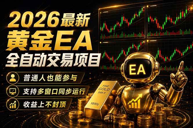 (18230期)最新黄金EA量化赛道,全程自动执行,多窗口操作直接放大结果-卓越网创
