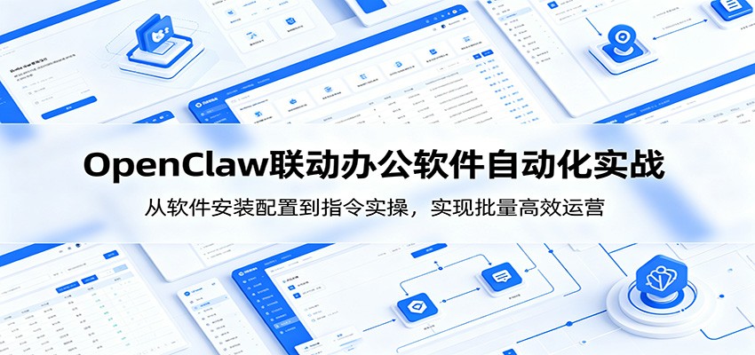 OpenClaw自动化实操课:从软件安装配置到指令实操,实现批量高效运营-卓越网创