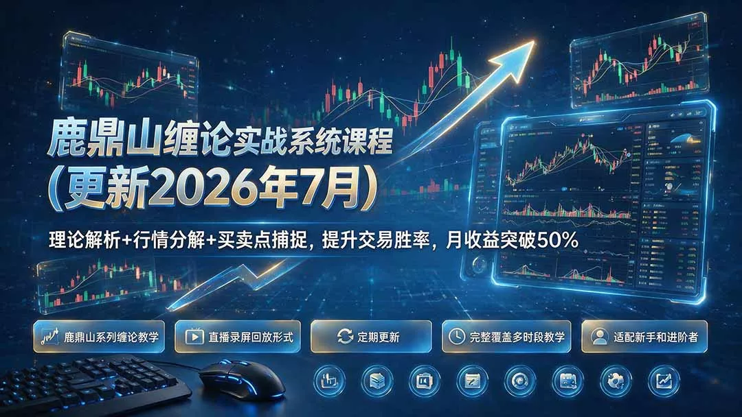 鹿鼎山缠论实战系统课程(更新26年7月-卓越网创