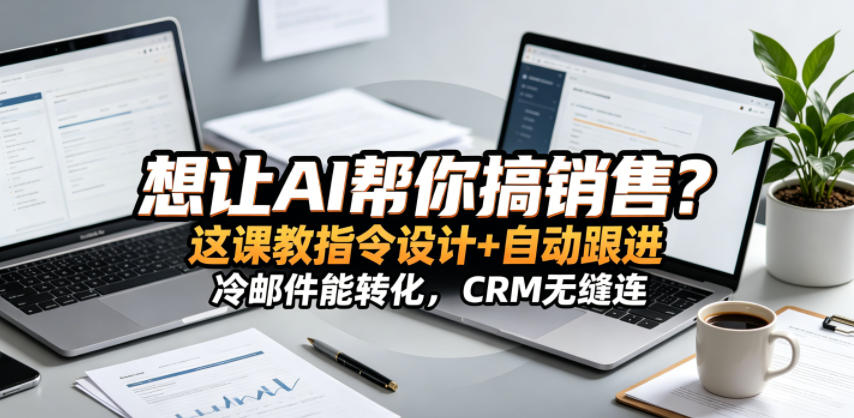想让AI帮你搞销售?这课教指令设计+自动跟进,冷邮件能转化,CRM无缝连!【原创双语字幕】-卓越网创
