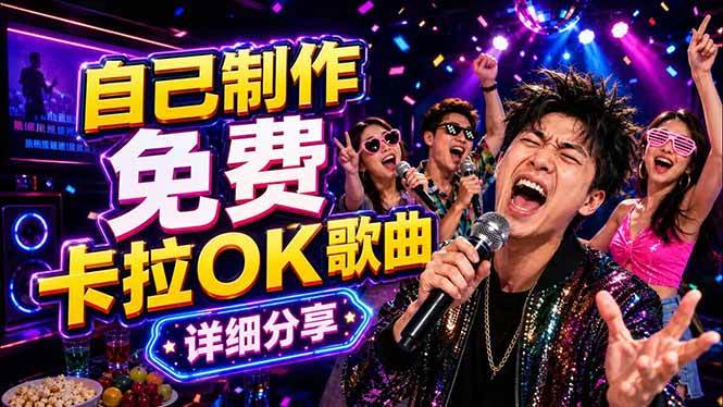 (18610期)免费卡拉OK歌曲制作全攻略:音轨分离字幕制作,零基础快速做出专业K歌视频 (18610期)免费卡拉OK歌曲制作全攻略:音轨分离字幕制作,零基础快速做出专业K歌视频