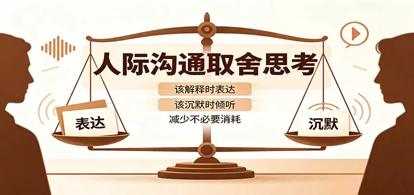 人际沟通取舍思考:分清解释与沉默边界,拿捏职场生活沟通分寸减少情绪内耗-卓越网创
