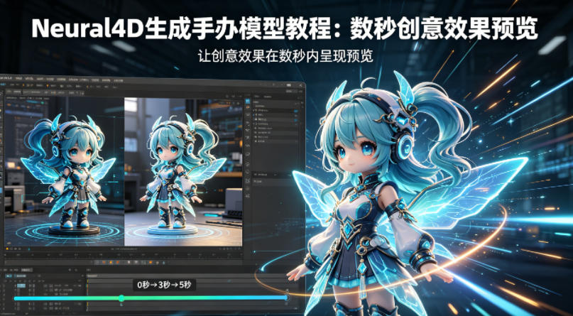 Neural4D生成手办模型教程,让创意效果在数秒内呈现预览-卓越网创