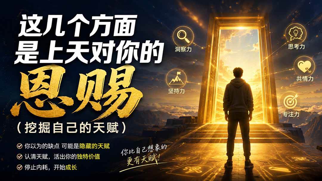 （19964期）付费文章：这几个方面是上天对你的恩赐（挖掘自己的天赋）