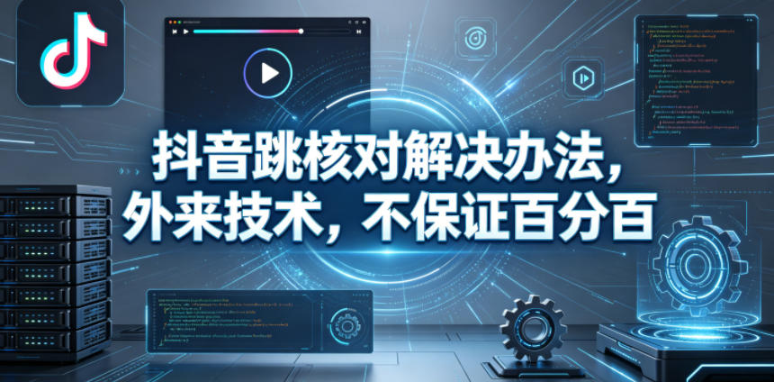 抖音跳核对解决办法,外来技术,不保证百分百-卓越网创