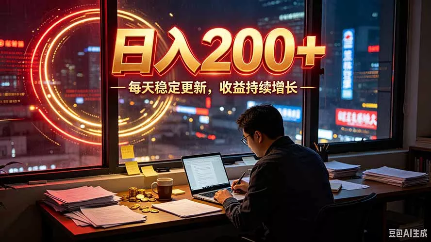 番茄达人变现新玩法，全自动运行 每日300+-卓越网创