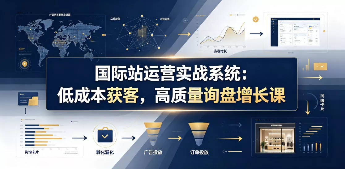 国际站运营实战系统:低成本获客,高质量询盘增长课(更新26年) 国际站运营实战系统:低成本获客,高质量询盘增长课(更新26年)
