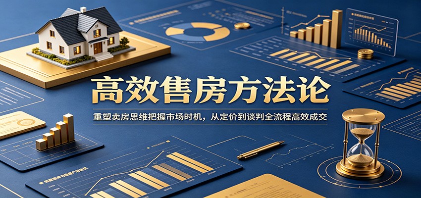 高效售房方法论:重塑卖房思维把握市场时机,从定价到谈判全流程高效成交-卓越网创