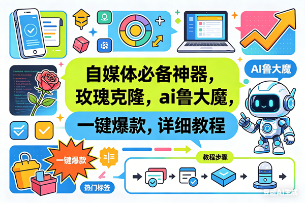 (18391期)玫瑰克隆神器,一键ai爆款工具,自媒体必备,60多个功能的详细教程-卓越网创