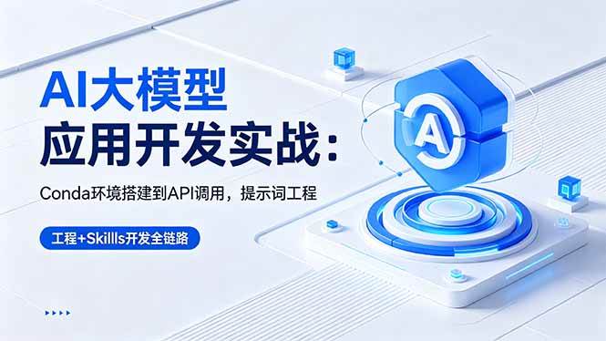 (18518期)AI 大模型应用开发实战:Conda环境搭建到API调用,提示词工程+Skills开发全链路 (18518期)AI 大模型应用开发实战:Conda环境搭建到API调用,提示词工程+Skills开发全链路