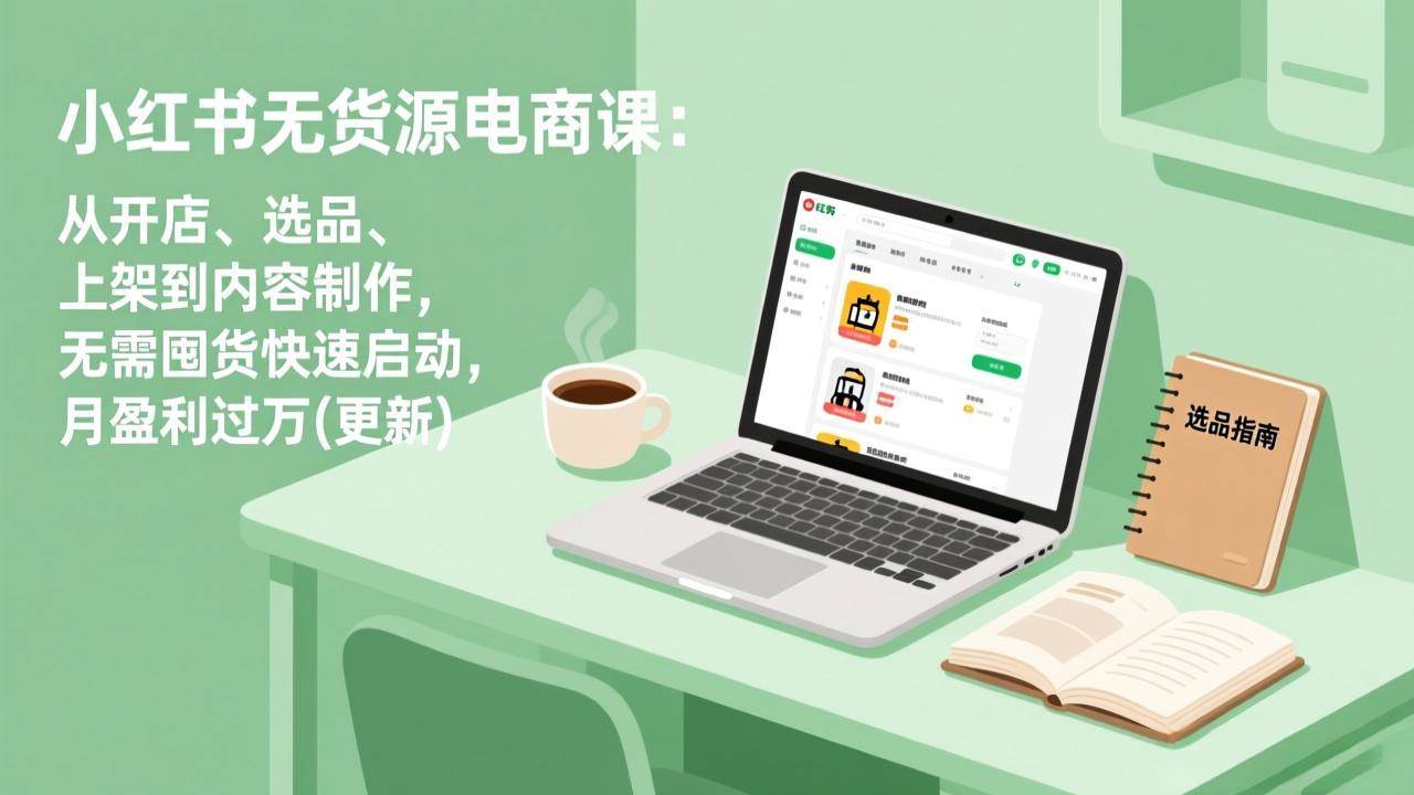 (19003期)小红书无货源电商课(6月22更新):从开店、选品、上架到内容制作,无需囤货快速启动,月盈利过万 (19003期)小红书无货源电商课(6月22更新):从开店、选品、上架到内容制作,无需囤货快速启动,月盈利过万