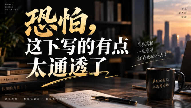 灏泽叔最新付费文章：恐怕，这下写的有点太通透了-卓越网创