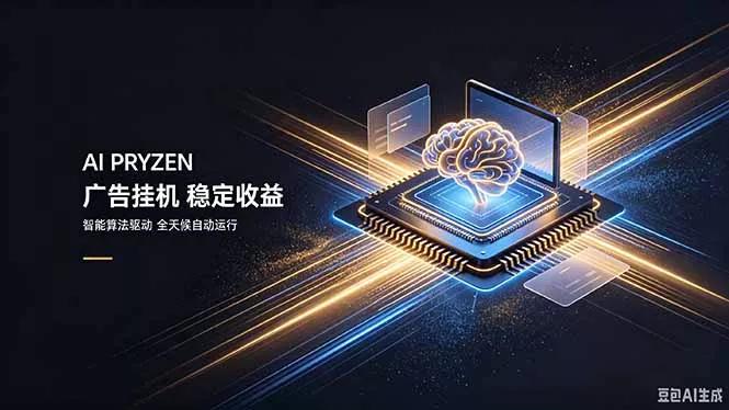 AI Pryzen 广告挂机|24小时自动跑,日入300-500,新手零门槛-卓越网创