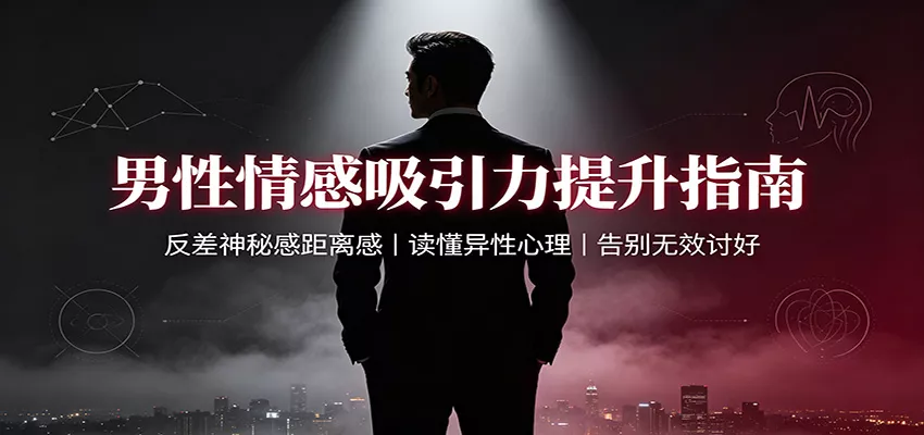 男性情感吸引力提升指南:反差神秘感距离感,读懂异性心理,告别无效讨好-卓越网创