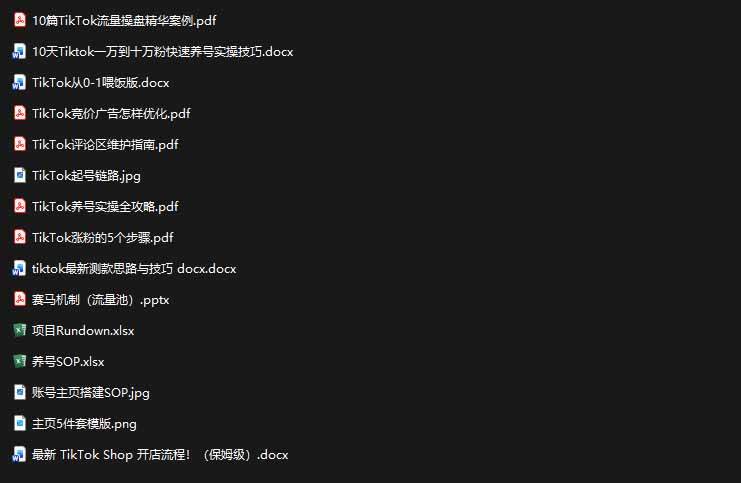 （19973期）2026TikTok海外掘金实战课——养号SOP+爆款公式+选品测款+广告投流+Shop开店，跑通海外运营全链路