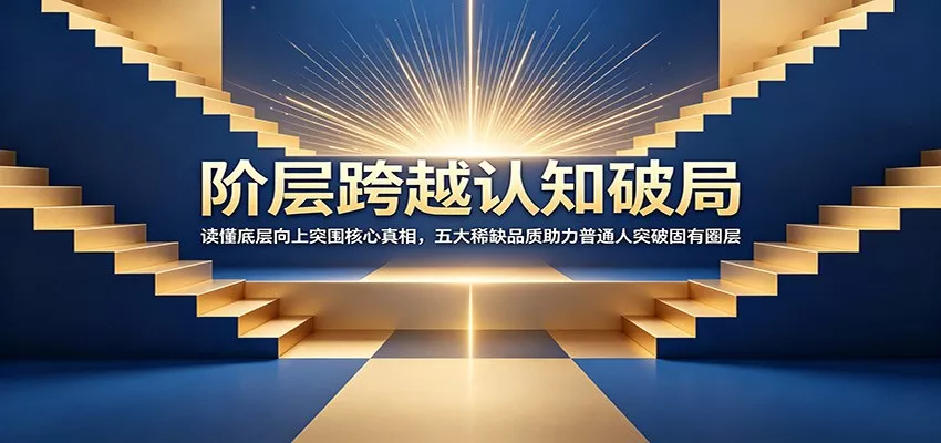 阶层跨越认知破局:读懂底层向上突围核心真相,五大稀缺品质助力普通人突破固有圈层-卓越网创