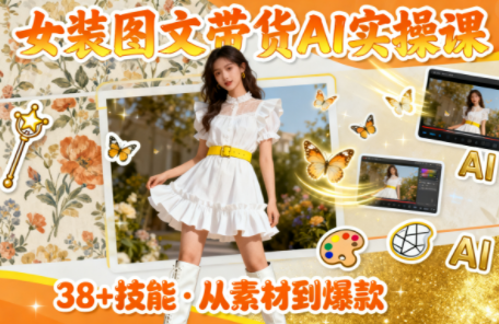 女装图文带货的AI实操课-卓越网创