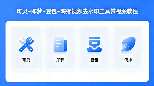 可灵–即梦–豆包–海螺视频去水印工具带视频教程-卓越网创