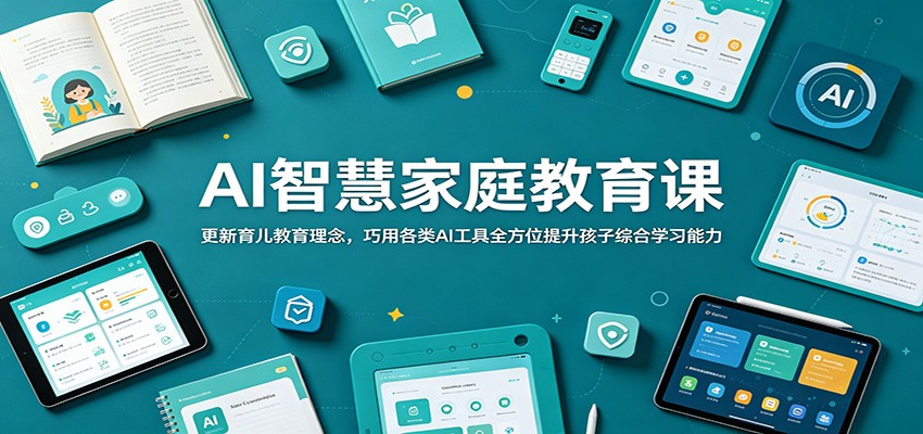 AI智慧家庭教育课:更新育儿教育理念,巧用各类AI工具全方位提升孩子综合学习能力 AI智慧家庭教育课:更新育儿教育理念,巧用各类AI工具全方位提升孩子综合学习能力