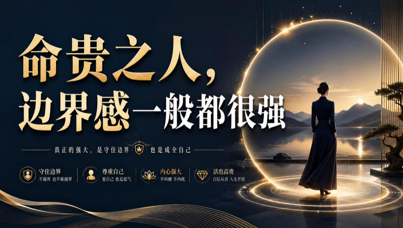 付费文章:命贵之人,边界感一般都很强 付费文章:命贵之人,边界感一般都很强