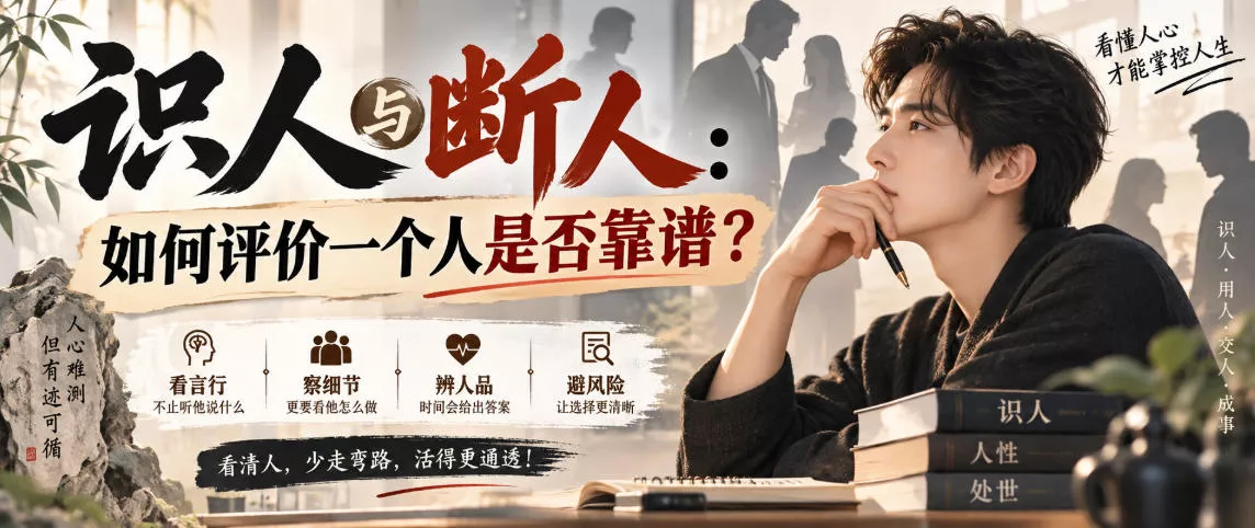 付费文章：识人与断人：如何评价一个人是否靠谱？-卓越网创