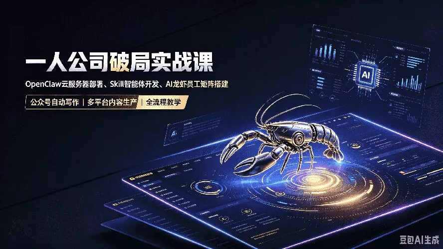 一人公司破局实战课｜OpenClaw云服务器部署、Skill智能体开发、AI龙虾员工矩阵搭建，公众号自动写作与多平台内容…-卓越网创