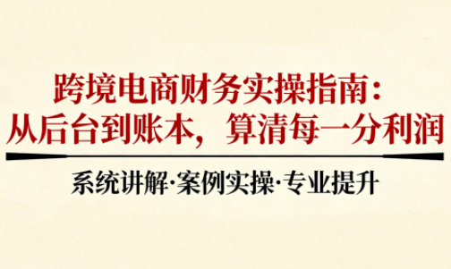 2025跨境电商财务实操指南-卓越网创