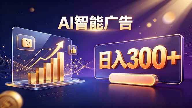 （20233期）不露脸、不直播，AI 智能广告日入 300 + 是怎么做到的？-卓越网创