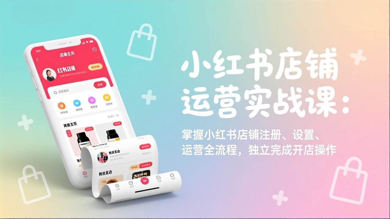 （17561期）小红书店铺运营实战课：掌握小红书店铺注册、设置、运营全流程，独立完成开店操作-卓越网创