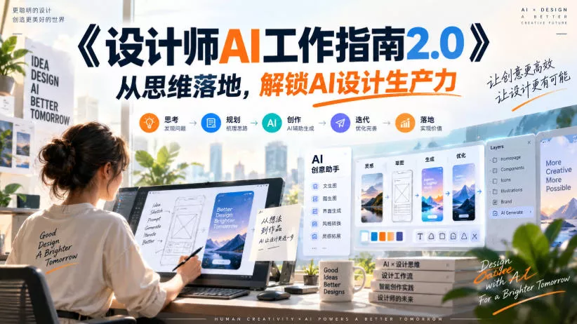 《设计师AI工作指南2.0》从思维落地-无水印，解锁AI设计生产力-卓越网创