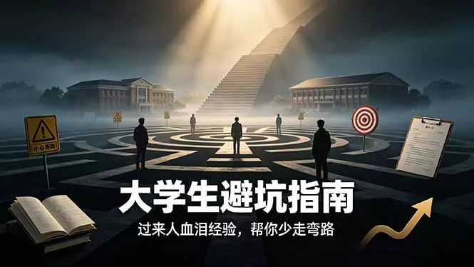 付费文章：大学生避坑指南 ，过来人血泪经验，帮你少走弯路-卓越网创