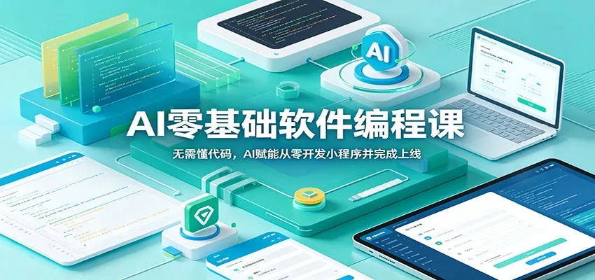 AI零基础软件编程课：无需懂代码，AI赋能从零开发小程序并完成上线-卓越网创