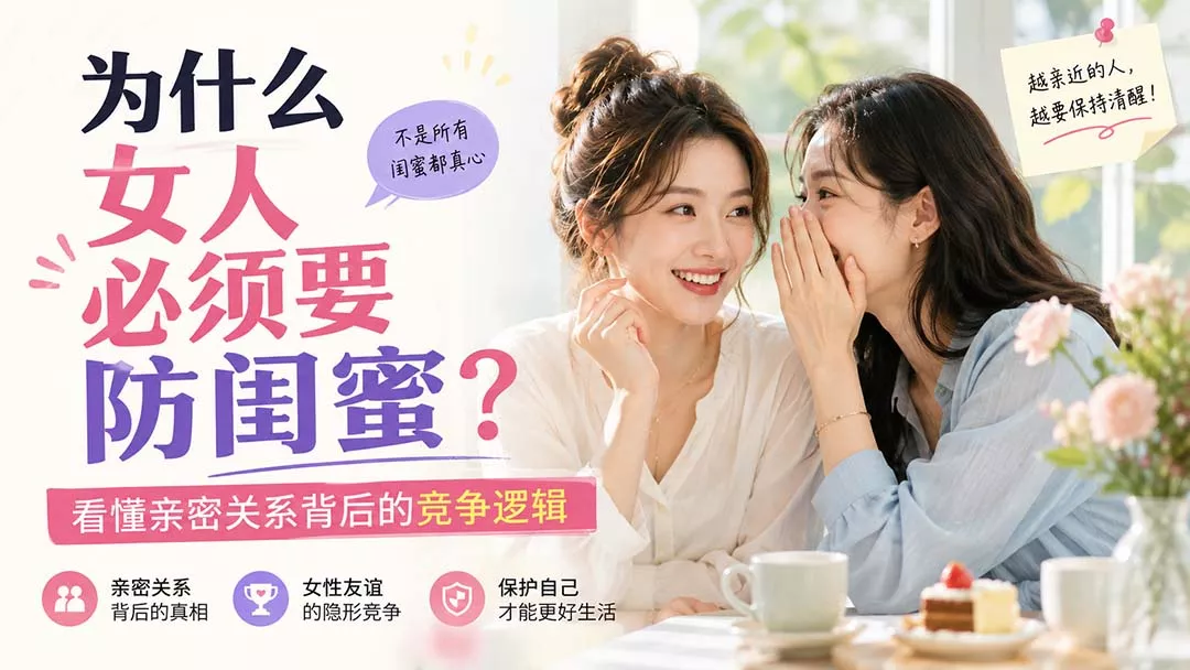付费文章：为什么女人必须要防闺蜜？看懂亲密关系背后的竞争逻辑-卓越网创