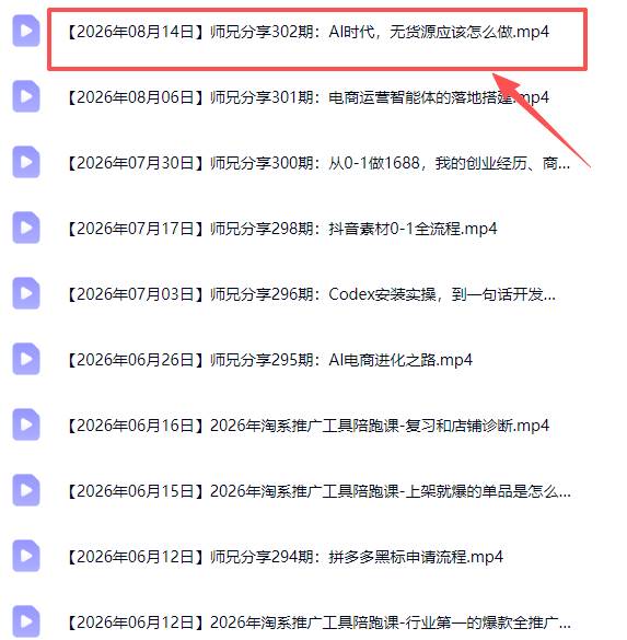 （20012期）电商圈多年实战干货-更新2026：多位资深师兄实战干货/覆盖全域平台，中小卖家可复制的盈利指南